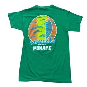 Vintage 70s Fantastic Ponape Surf Wave Ocean Single Stitch Back Graphic T-shirt